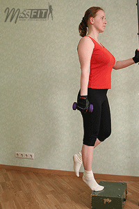 ► Упражнение на икроножную мышцу в домашних условиях